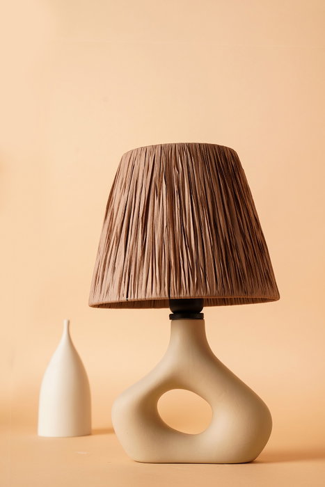 Opviq Lámpara de Mesa de Cerámica Beige YL542 Opviq Lámpara de Mesa de Cerámica Beige YL542